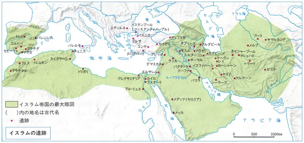 イスラム文化　範囲　地図