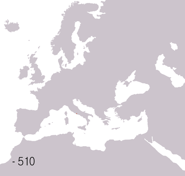 古代ローマ　支配マップ